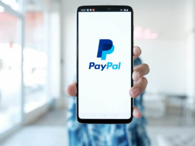PayPal logo on Phone