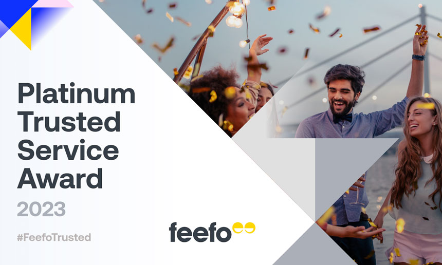 Feefo Platinum Trusted Service Award